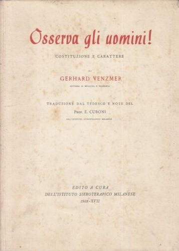 Osserva gli uomini! (Costituzione e carattere).