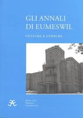 Gli annali di Eumeswil N. 7 (2016). Cultura e censura.