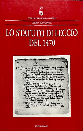 Lo statuto di Leccio del 1470.