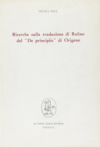 9788822108463-Ricerche sulla traduzione di Rufino del 