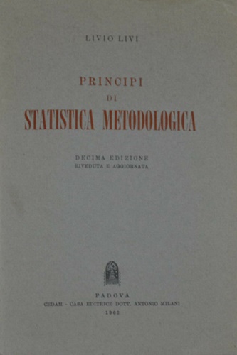 Principi di statistica metodologica.
