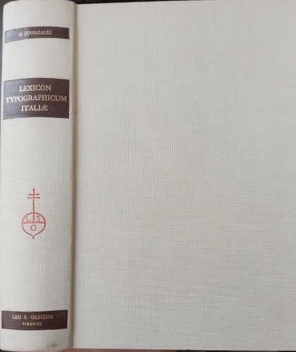 Lexicon typographicum Italiae. Dictionnaire géographique d'Italie pour servir à