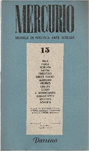 Mercurio. Anno II. N. 15. Novembre 1945.