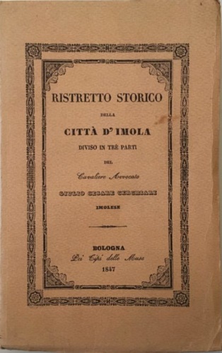 Ristretto storico della città di Imola diviso in tre parti.