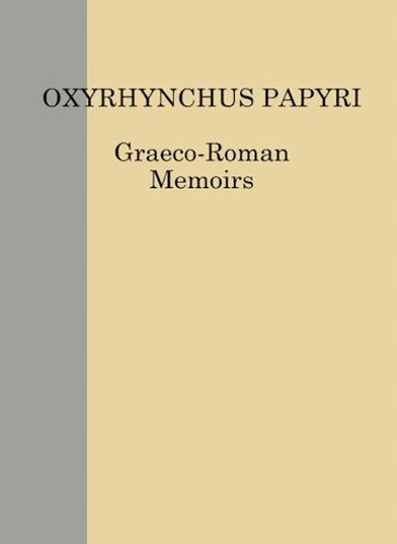 The Oxyrhynchus papyri. Volume LXXVIII. Nos 3368-3430.