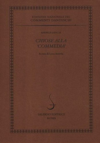 9788884027450-Chiose alla Commedia.