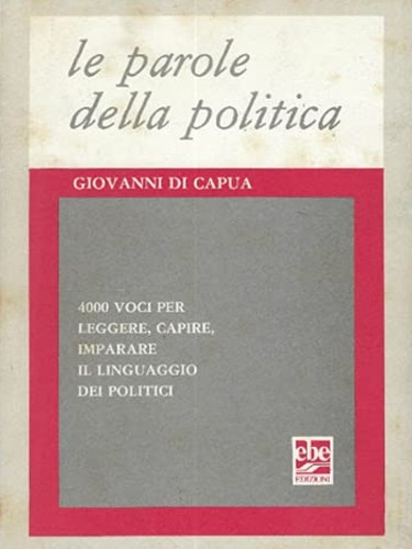 Le parole della politica.