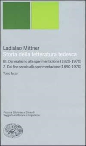 9788806163150-Storia della Letteratura tedesca. Vol.III/2 :Dal Realismo alla sperimentazione (