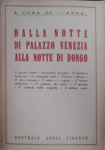 Dalla notte di Palazzo Venezia alla notte di Dongo.