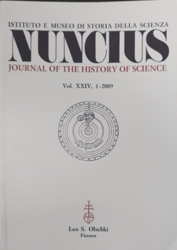 Nuncius. Annali di Storia della Scienza. Vol.: XXIV-1- 2009.