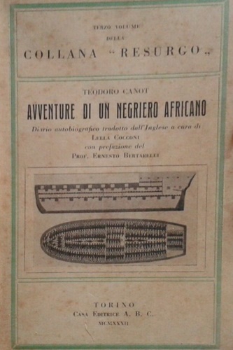 Avventure di un negriero africano.