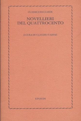 Novellieri del Quattrocento.