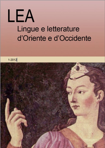 LEA Lingue e letterature d' Oriente e d'Occidente. I/2012.
