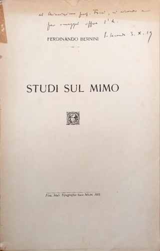 Studi sul mimo.