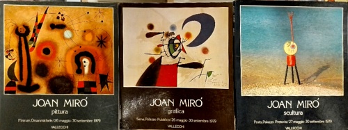 Joan Mirò. 3 CATALOGHI :
