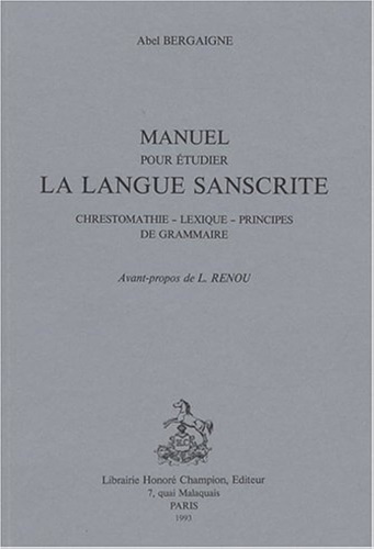 9782852031227-Manuel pour etudier la langue sanscrite. Chrestomathie, lexique, principes de gr