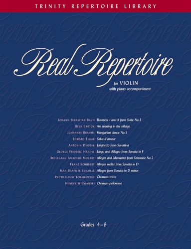 9780571521555-Real Repertorire for Violin. (Piano accompaniment).
