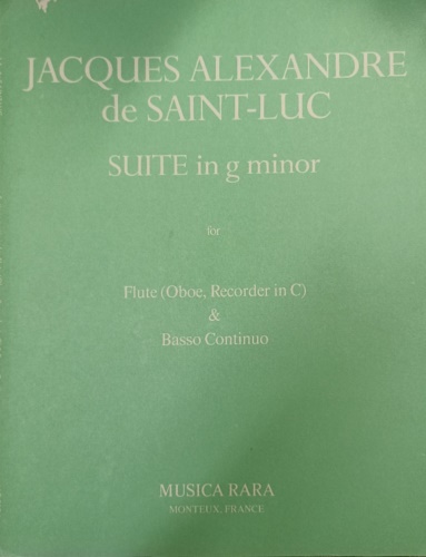 Suite in g minor . For flute (oboe recorder in C) and basso continuo.