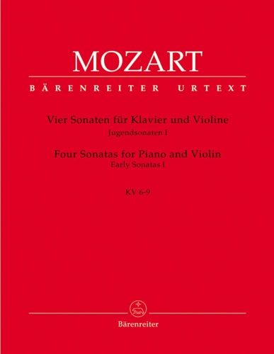 9790006455744-Four Sonatas for Piano and Violin. KV 6-9.