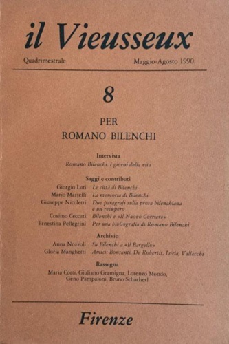 per Romano Bilenchi.