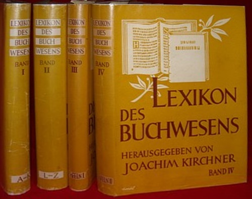 Lexicon des Buchwesens.