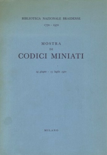 Codici miniati.