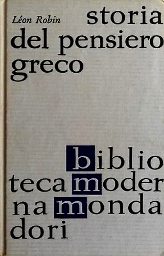 Storia del pensiero greco.