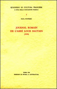 9788884987648-Journal Romain de l'abbé Louis Bautain (1838).