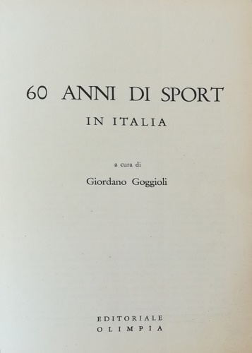 60 anni di sport in Italia.