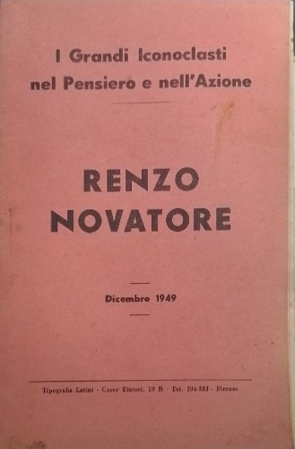 Renzo Novatore 1890-1922.