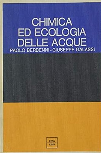 Chimica ed ecologia delle acque.