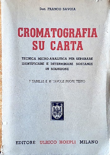 Cromatografia su carta.
