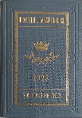 Gothaisches Genealogisches Taschenbuch der uradeligen Häuser