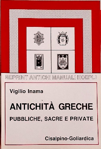9788820500405-Antichità greche pubbliche, sacre e private.