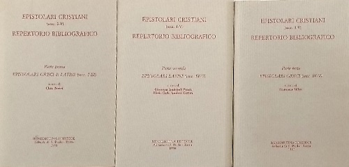 Epistolari cristiani (secc.I-V) repertorio bibliografico. Parte prima:Epistolari