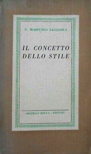 Il concetto di stile.