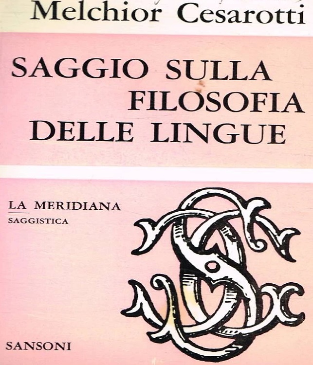 Saggio sulla filosofia delle lingue.