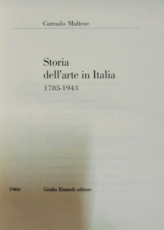 9788806216344-Storia arte italiana 1785-1943.