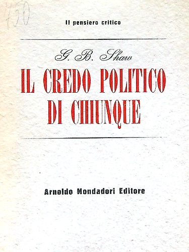 Il credo politico di chiunque