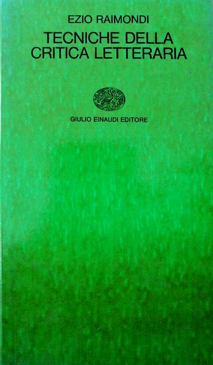 Tecniche della critica letteraria.