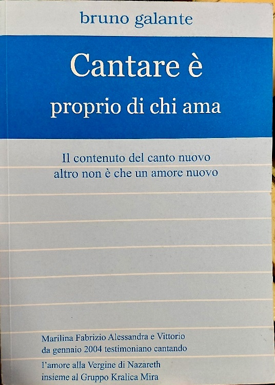 9788890217036-Cantare è proprio di chi ama.