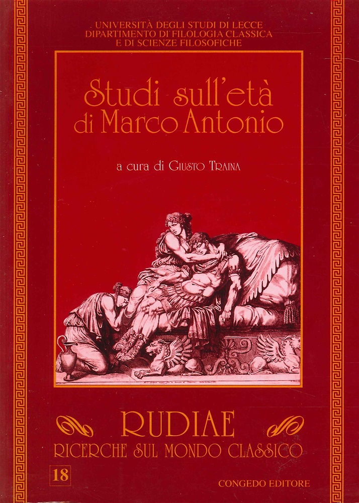 9780888086679-Studi sull’età di Marco Antonio.