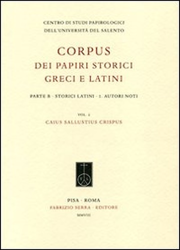 9788862270816-Corpus dei papiri storici greci e latini. Parte B. Storici latini. Vol. 1: Autor