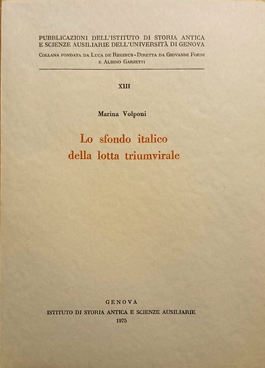 Lo sfondo italico della lotta triumvirale.