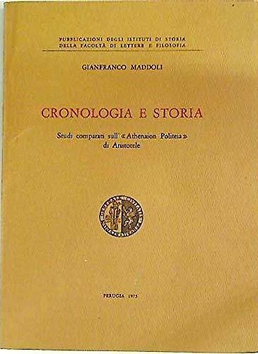 Cronologia e storia. Studi e comparati sull'editori sul Athenaion Politeia di Ar