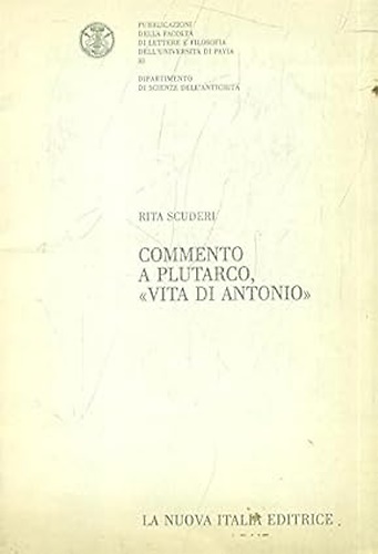 9788822101211-Commento a Plutarco,vita di Antonio.