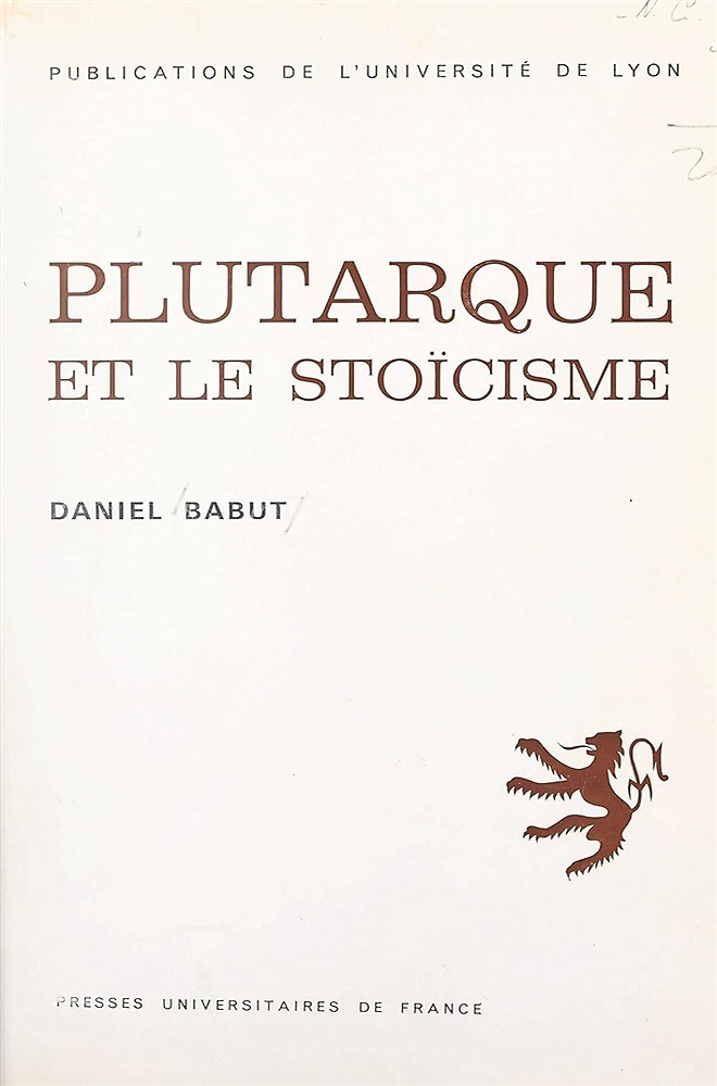 Plutarque et le Stoicisme.