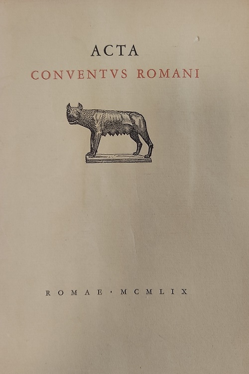 Acta Conventus Romani.