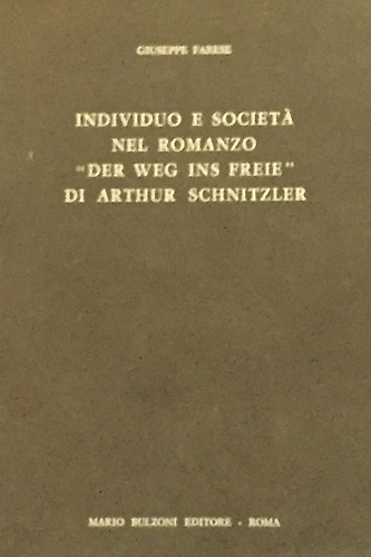 Individuo e società nel romanzo Der Weg ins Freie.