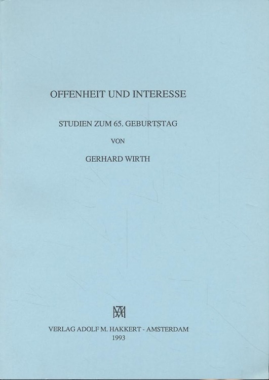 9789025610296-Offenheit und Interesse. Studien zum 65. Geburtstag.